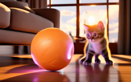 Interactive Smart Light-Up Cat Toy Ball