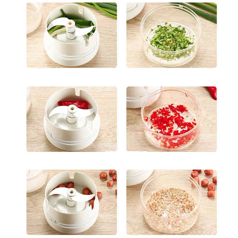 🍲 【No More Tears!】 Manual Mini Food Chopper — Your Kitchen’s New Best Friend!