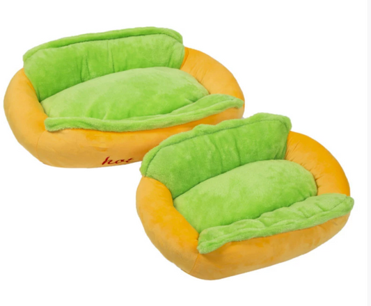 🐶🌭 Hot Dog Pet Bed – Ultra-Soft & Adorably Cozy Design