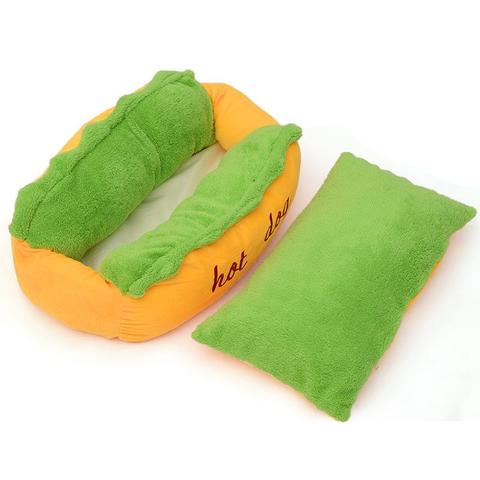 Hot Dog Pet Bed – Ultra-Soft & Adorably Cozy Design