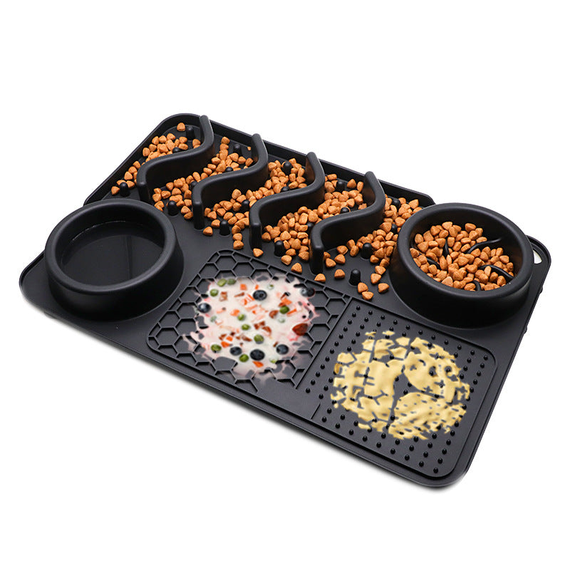 Revolutionize Your Pet’s Mealtime: The ALL-IN-ONE Multi-Functional Slow Feeder Enrichment Mat