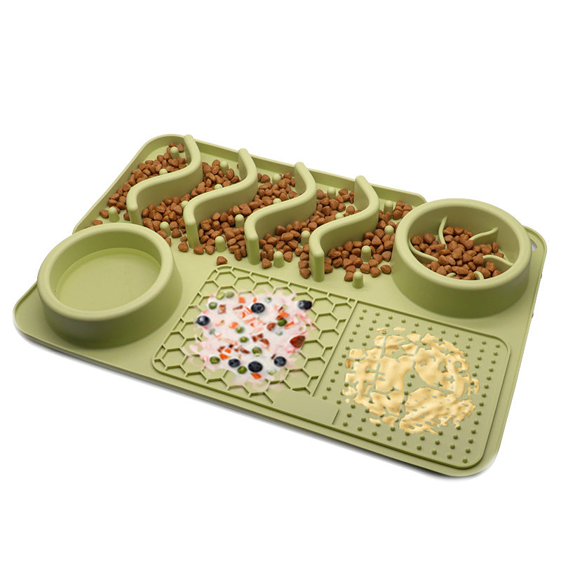 Revolutionize Your Pet’s Mealtime: The ALL-IN-ONE Multi-Functional Slow Feeder Enrichment Mat