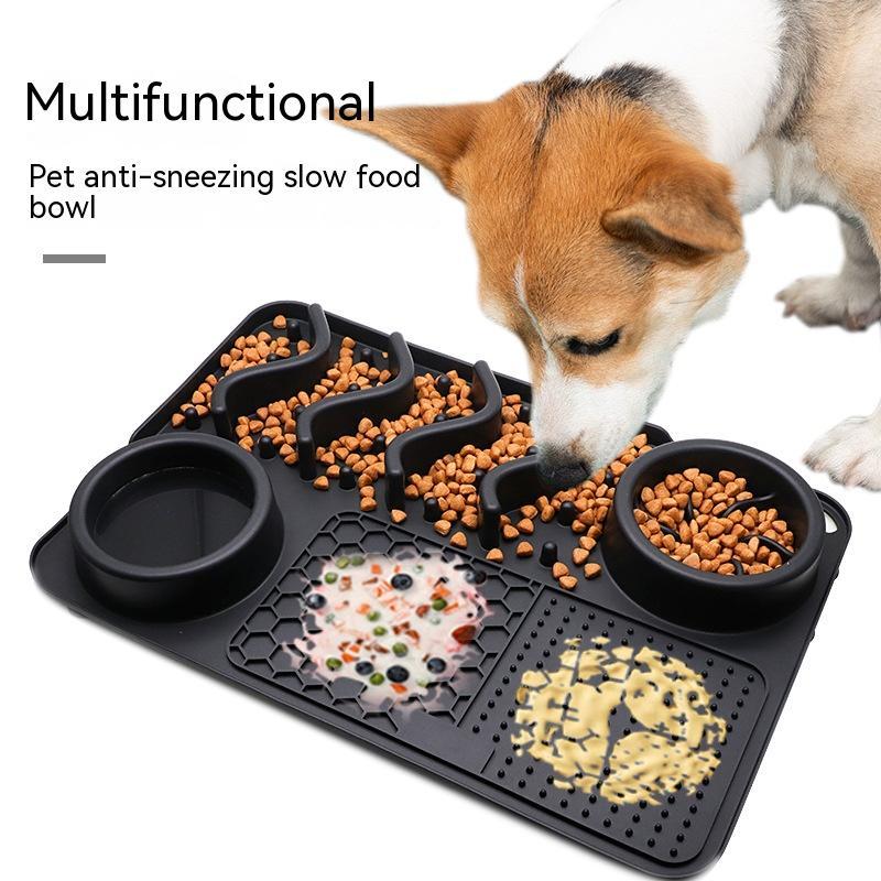 Revolutionize Your Pet’s Mealtime: The ALL-IN-ONE Multi-Functional Slow Feeder Enrichment Mat