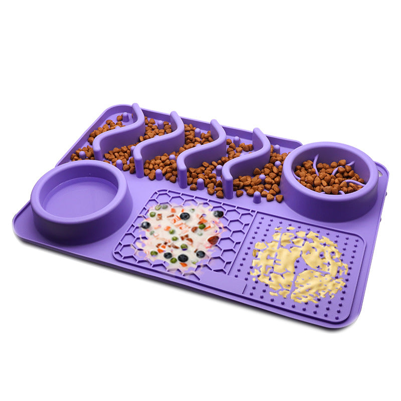 Revolutionize Your Pet’s Mealtime: The ALL-IN-ONE Multi-Functional Slow Feeder Enrichment Mat